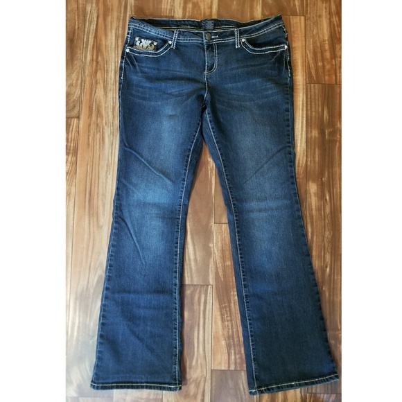 Earl JEANS Size 12 Cross Pockets~ Stretch Slim Boot Super Cute! Earl JEANS Size 12 Cross Pockets~ Stretch Slim Boot Super Cute!